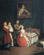 Pietro Longhi The Hairdresser and the Lady oil painting